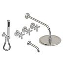 GRIFERIA BICOMANDO DUCHA 3 VIAS CON DUCHADOR SUN CRUZ CROMO HIDROMET – 10 AÑOS DE GARANTÍA [04505CRCR]