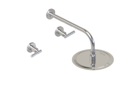 GRIFERIA BICOMANDO DUCHA SIN TRANSFERENCIA SUN LEVER CROMO HIDROMET – 10 AÑOS DE GARANTÍA [04509CRCR]