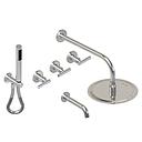 GRIFERIA BICOMANDO DUCHA 3 VIAS CON DUCHADOR SUN LEVER CROMO HIDROMET – 10 AÑOS DE GARANTÍA [04510CRCR]