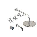 GRIFERIA BICOMANDO BAÑERA 3 VIAS CON ESCOCESA SUN LEVER CROMO HIDROMET – 10 AÑOS DE GARANTÍA [04545CRCR]