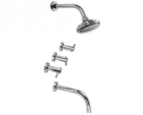 GRIFERIA BICOMANDO DUCHA CON TRANSFERENCIA FLY LEVER CROMO – 10 AÑOS DE GARANTÍA [02608CRCR]