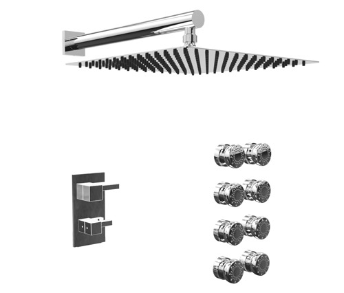 GRIFERIA MONOCOMANDO DUCHA 2 VIAS CON ESCOCESA ONE BLOCK CROMO – 10 AÑOS DE GARANTÍA [3557CRCR]