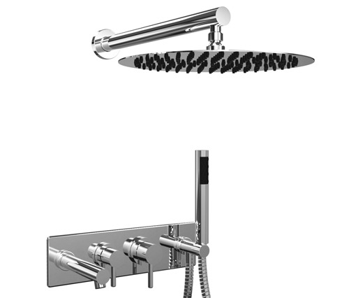 GRIFERIA MONOCOMANDO DUCHA 3 VIAS PICO, LLAVE Y DUCHA INTEGRADA ONE – 10 AÑOS DE GARANTÍA [03008CRCR]