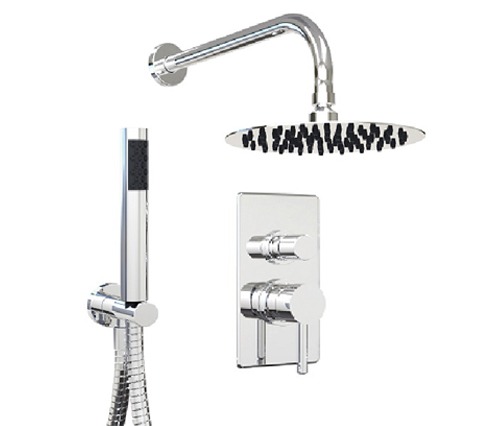 GRIFERIA MONOCOMANDO DUCHA 2 VIAS CON TRANSFERENCIA CON DUCHADOR VECTOR CROMO – 10 AÑOS DE GARANTÍA [42112CRCR]