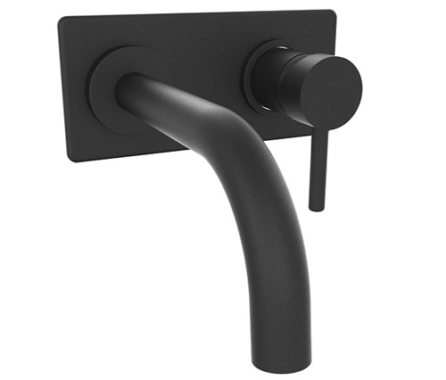 GRIFERIA MONOCOMANDO LAVATORIO DE PARED VECTOR BLACK – 10 AÑOS DE GARANTÍA [42180NEGR]