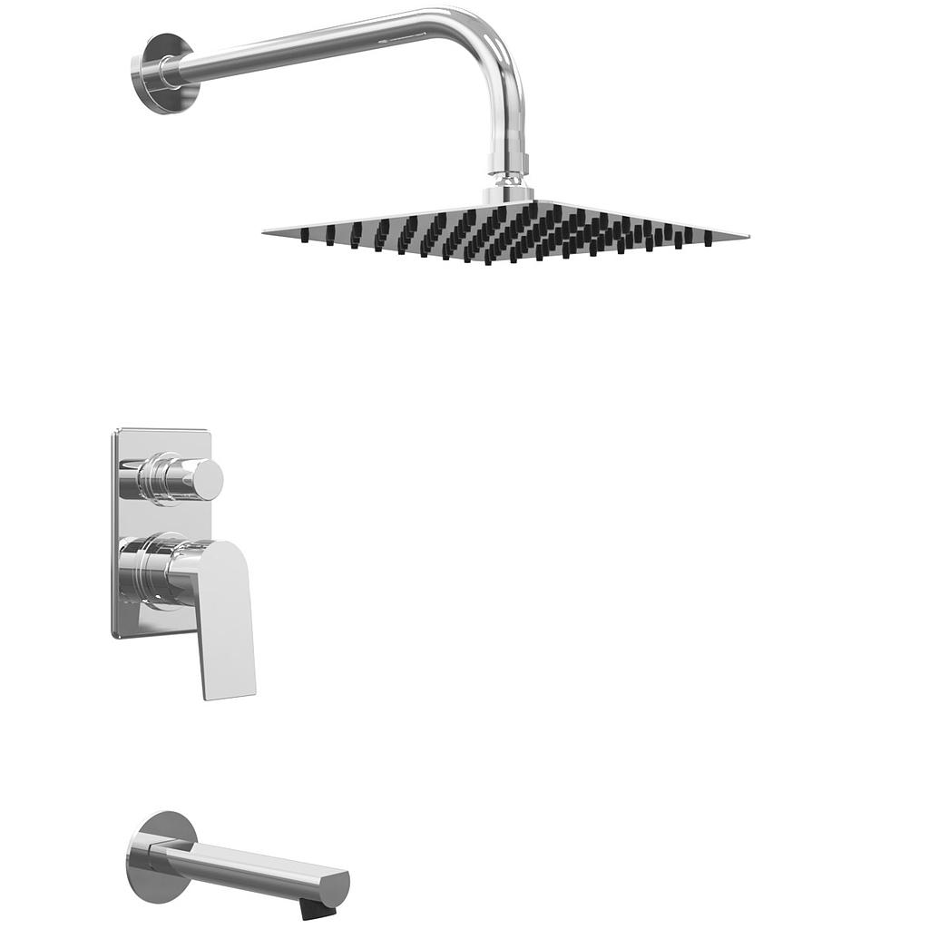 GRIFERIA MONOCOMANDO DUCHA CON TRANSFERENCIA EMBUTIDA RAPTOR CROMO – 10 AÑOS DE GARANTÍA [9403CRCR]