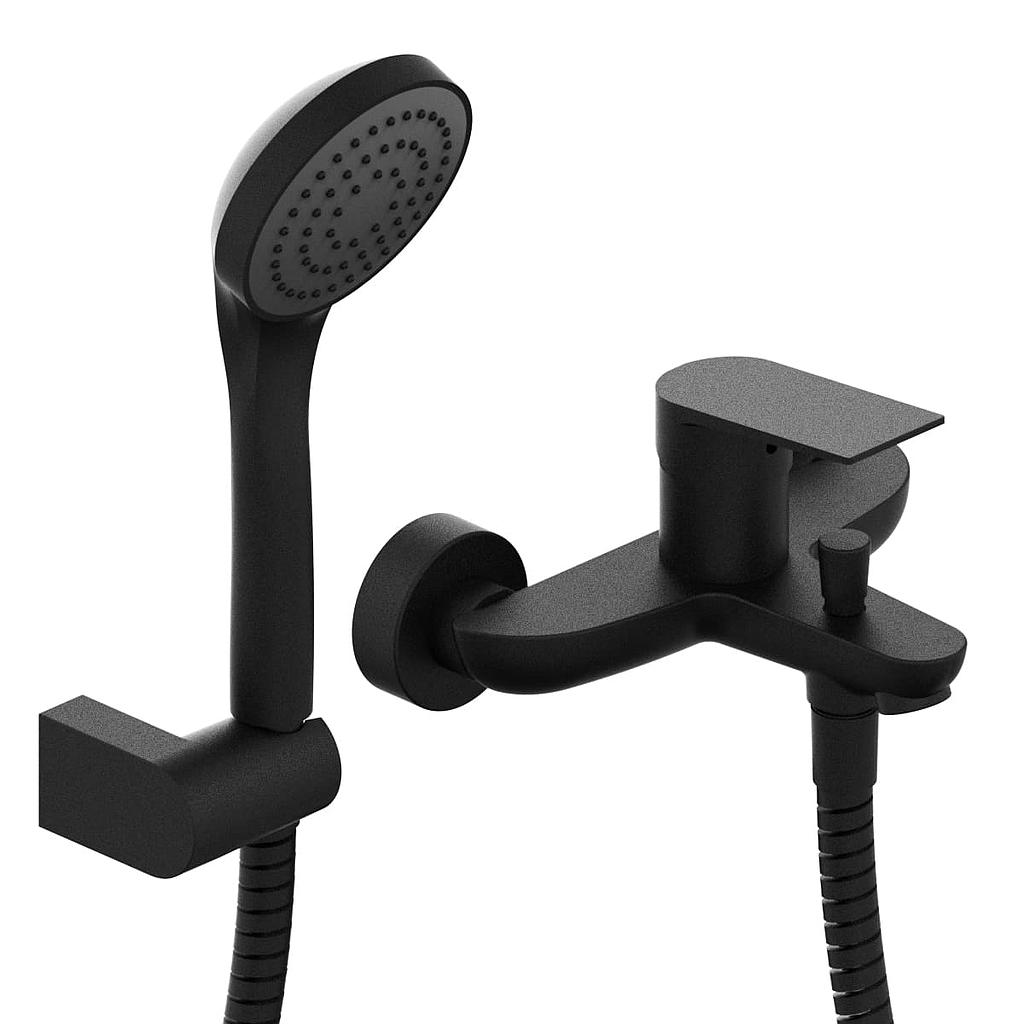 GRIFERIA MONOCOMANDO DUCHA CON TRANSFERENCIA EXTERIOR RAPTOR BLACK – 10 AÑOS DE GARANTÍA [9477NEGR]