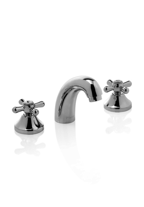 GRIFERÍA BICOMANDO CONVENCIONAL VILLAGE LAVATORIO MESADA PICO FUNDIDO CROMO PIAZZA [31400]