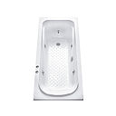 BAÑERA HIDROMASAJE STANDARD 1500mm CON CAJON PIAZZA [BH150SC]