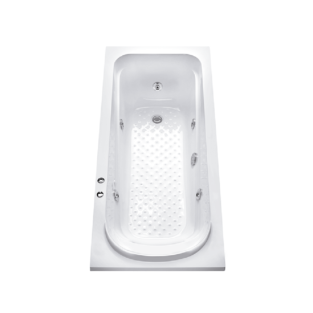 BAÑERA HIDROMASAJE STANDARD 1700mm CON CAJON PIAZZA [BH170SC]