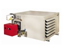 GENERADOR DE AIRE CALIENTE AEROTERMO CON QUEMADOR RIELLO GAS NATURAL - MODELO AG-145 CON MENSULAS - CIROC
