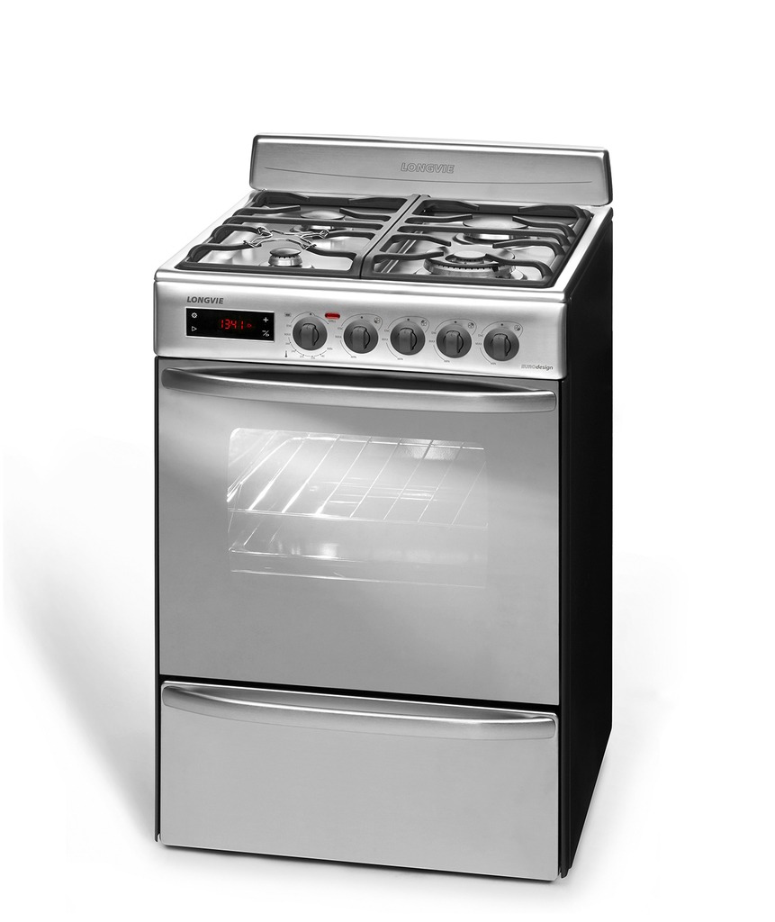 COCINA PREMIUM A GAS LONGVIE 60CM - INOXIDABLE - EFICIENCIA A++  [21601X]