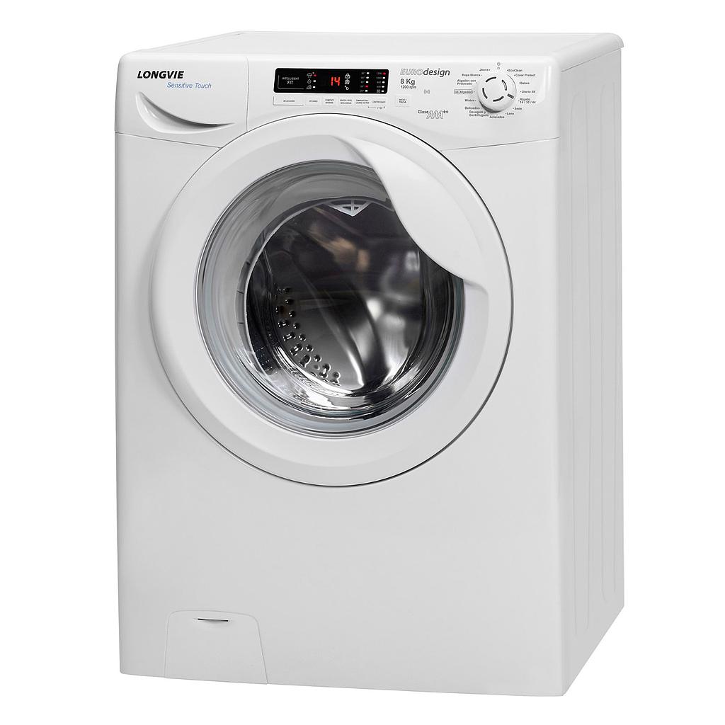 LAVASECARROPAS PREMIUM - 8KG - 120 RPM LONGVIE COLOR BLANCO [LS18012]