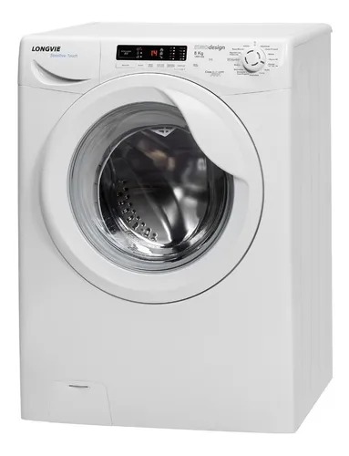 LAVARROPAS PREMIUM - 8KG - 1.200 RPM CARGA FRONTAL  BLANCO - LONGVIE [L18012]