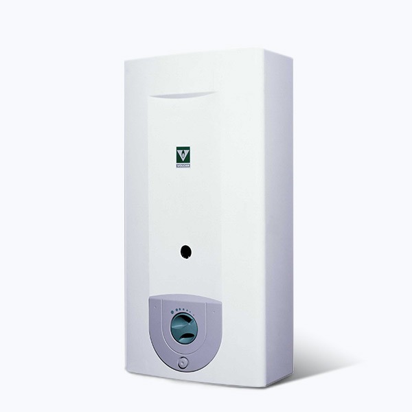 CALEFON 12Lts BLANCO GN/TN - ENCENDIDO PIEZOELECTRICO - VOLCAN [313BRV]