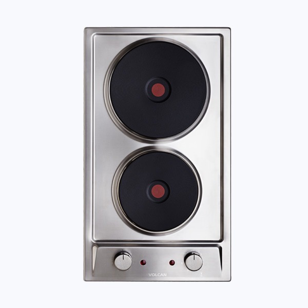 ANAFE ELECTRICO 2 HORNALLAS - ACERO INOXIDABLE - VOLCAN [EF2AEV]