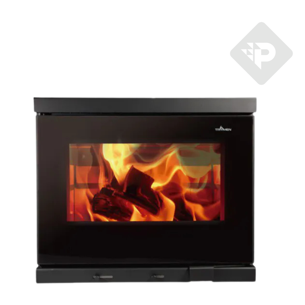 CALEFACTOR DOBLE APLICACIÓN A LEÑA ROMA - LINEA PREMIER 23000 kcal - Salida de humo 8" - 210m2  - TROMEN [01-000-016]
