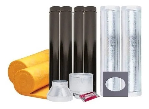  KIT TECHO 4" ENLOZADO - PARA CALEFACCION  - TROMEN [05-000-033]