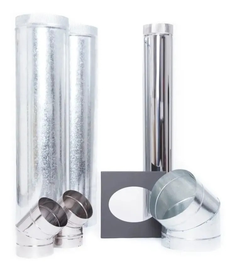  KIT COMPLEMENTO PARED 8" INOX - PARA CALEFACCION  - TROMEN [05-000-037]
