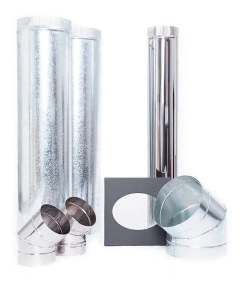  KIT COMPLEMENTO PARED 4" INOX - PARA CALEFACCION  - TROMEN [05-000-091]
