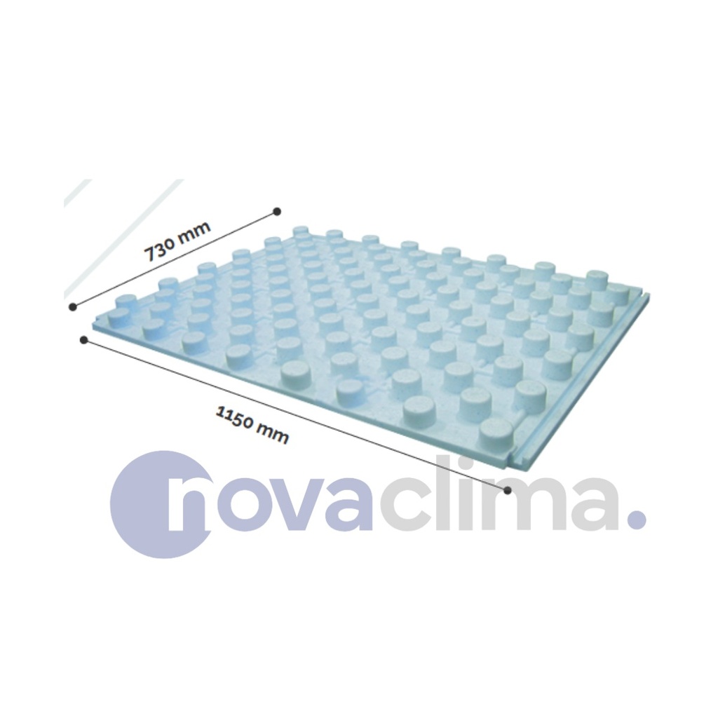 PLACA SUELO RADIANTE NOVAFIX - DENSIDAD 20KG/CM2 - NOVA CLIMA