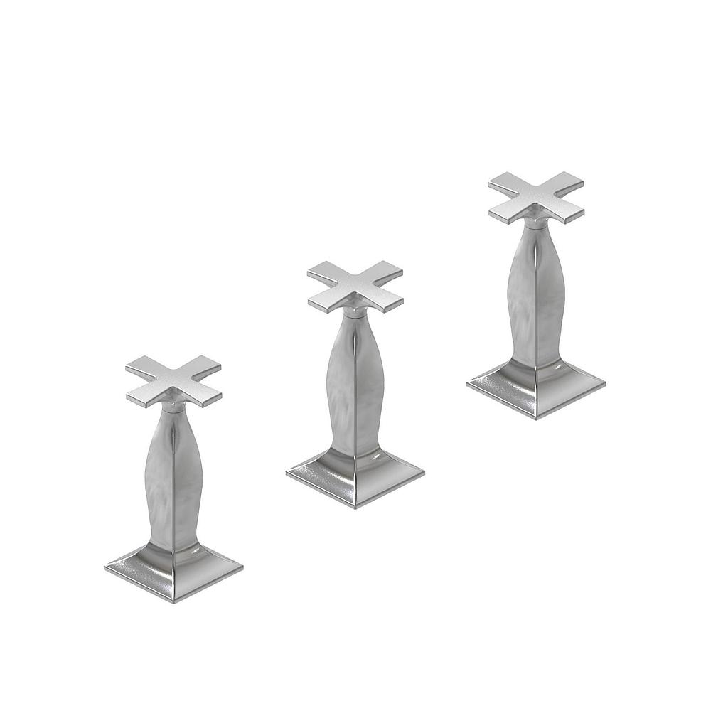 GRIFERÍA BICOMANDO BIDET NEW CASTLE ETS CRUZ WHITE HIDROMET – 10 AÑOS DE GARANTÍA [51002BLBL]