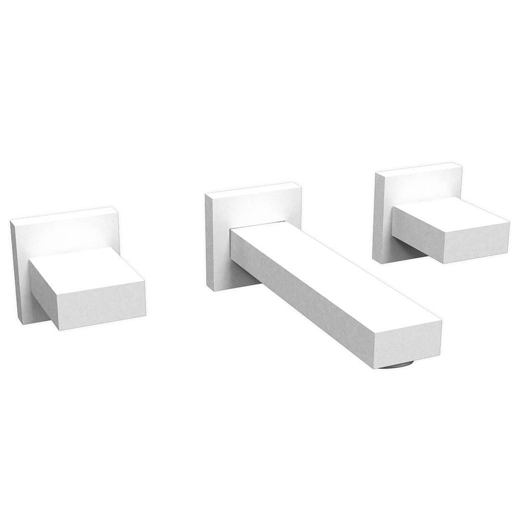 GRIFERÍA LAVATORIO DE PARED BICOMANDO BLOCK UP BLANCO - HIDROMET - 10 AÑOS DE GARANTÍA [34080BLBL]