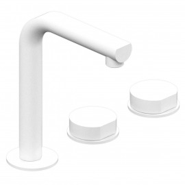 GRIFERÍA BICOMANDO LAVATORIO DIRECCIONABLE LUXURY WHITE HIDROMET – 10 AÑOS DE GARANTÍA [15019BLBL]