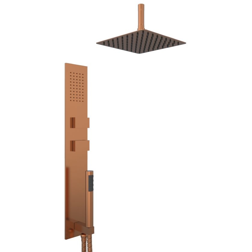 COLUMNA INTEGRAL 650 VOL CUADRADO CON DUCHA TECHO SKIN - HIDROMET - 10 AÑOS DE GARANTÍA [87738SKIN]
