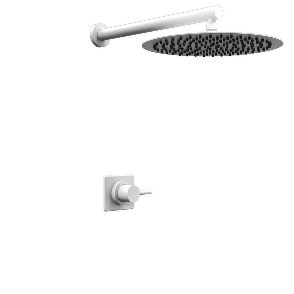 GRIFERÍA MONOCOMANDO DUCHA SIN TRANSFERENCIA ONE WHITE HIDROMET – 10 AÑOS DE GARANTÍA [3004BLBL]