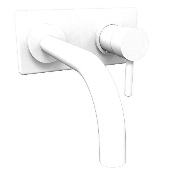 GRIFERÍA LAVATORIO DE PARED MONOCOMANDO VECTOR BLANCO - HIDROMET - 10 AÑOS DE GARANTÍA [42180BLBL]