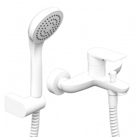 GRIFERÍA MONOCOMANDO DUCHA CON TRANSF EXTERIOR RAPTOR WHITE HIDROMET – 10 AÑOS DE GARANTÍA [9477BLBL]
