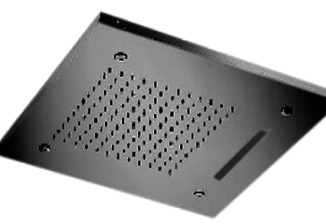 GRIFERÍA DUCHA EMBUTINA CON LAMA 380MM BLACK HIDROMET – 10 AÑOS DE GARANTÍA [1911NEGR]