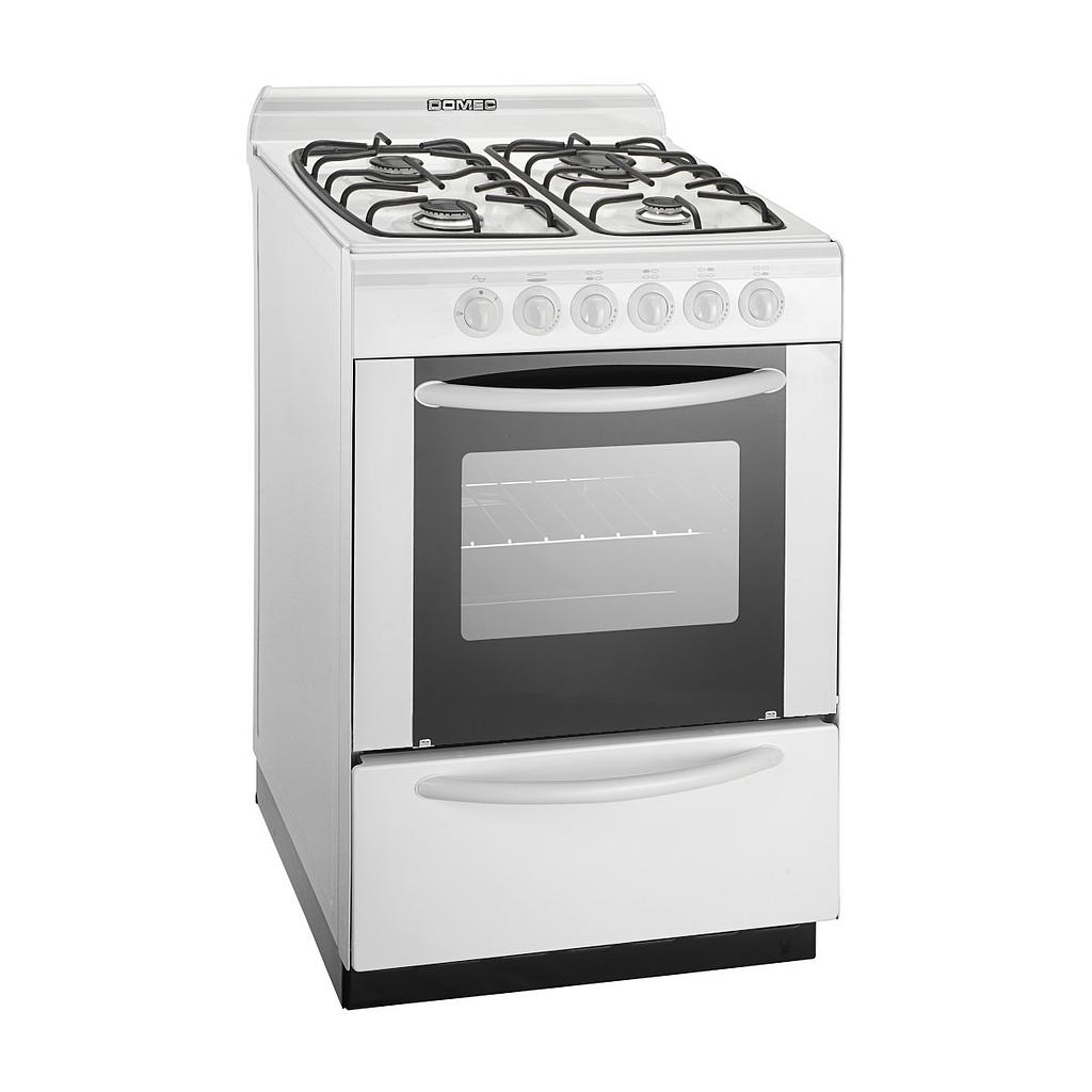 COCINA MULTIGAS CBUPLEV 4 HORNALLAS ENCENDIDO ELECTRICO BLANCO - DOMEC [61948]
