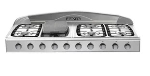 ANAFE MULTIGAS 8 HORNALLAS AXCLFWV ACERO INOXIDABLE - DOMEC [63117]