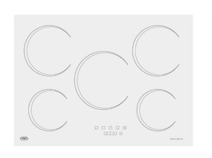 ANAFE VITROCERÁMICO EMPOTRABLE 5 HORNALLAS BLANCO - TST [26-5]