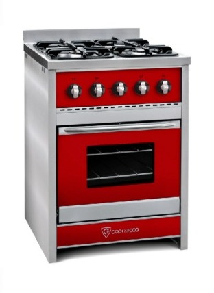 COCINA SEMI INDUSTRIAL CHIARA 4 HORNALLAS ROJO - TST [453-60-2]