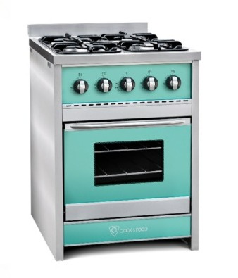 COCINA SEMI INDUSTRIAL CHIARA 4 HORNALLAS VERDE - TST [453-60-3]
