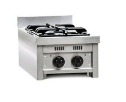 ANAFE SEMI INDUSTRIAL 2 HORNALLAS 35CM ACERO INOXIDABLE - TST [470-35]