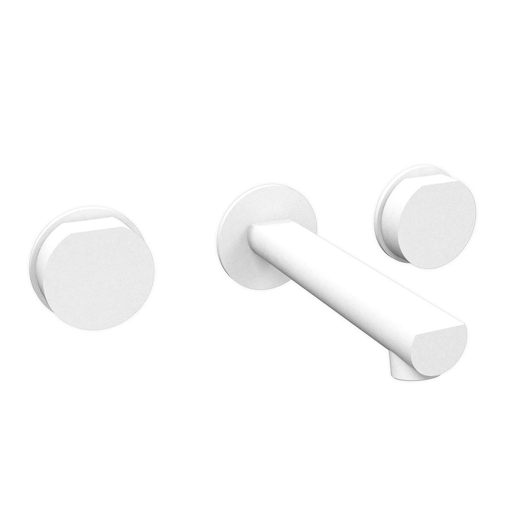 [26423] GRIFERÍA BICOMANDO LAVATORIO DE PARED LUXURY WHITE HIDROMET – 10 AÑOS DE GARANTÍA [15090BLBL]