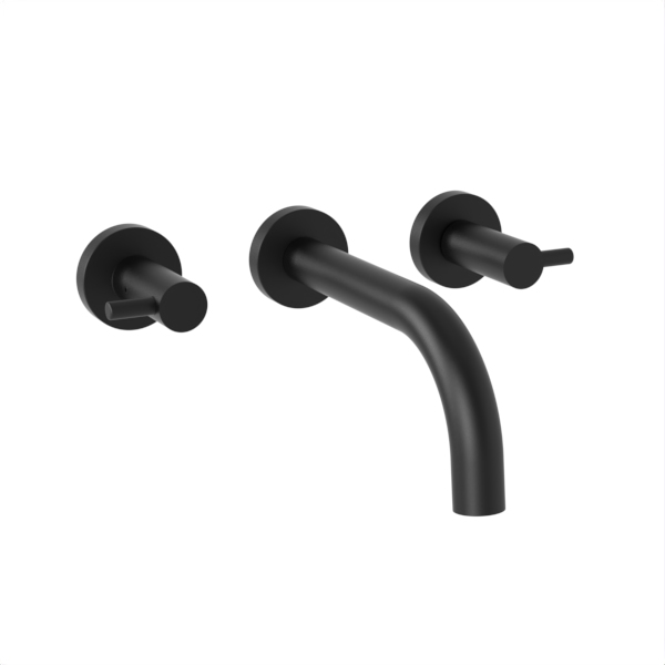 [26461] GRIFERÍA BICOMANDO LAVATORIO DE PARED JET BLACK HIDROMET – 10 AÑOS DE GARANTÍA [03780NEGR]