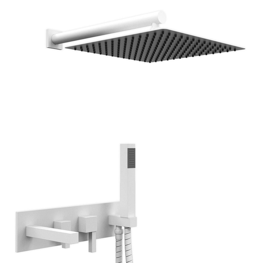 [26476] GRIFERÍA MONOCOMANDO DUCHA INTEGRAL ONE BLOCK WHITE HIDROMET – 10 AÑOS DE GARANTÍA [3518BLBL]