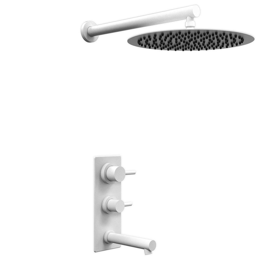 [26493] GRIFERÍA MONOCOMANDO DUCHA CON TRANSFERENCIA ONE WHITE HIDROMET – 10 AÑOS DE GARANTÍA [3003BLBL]