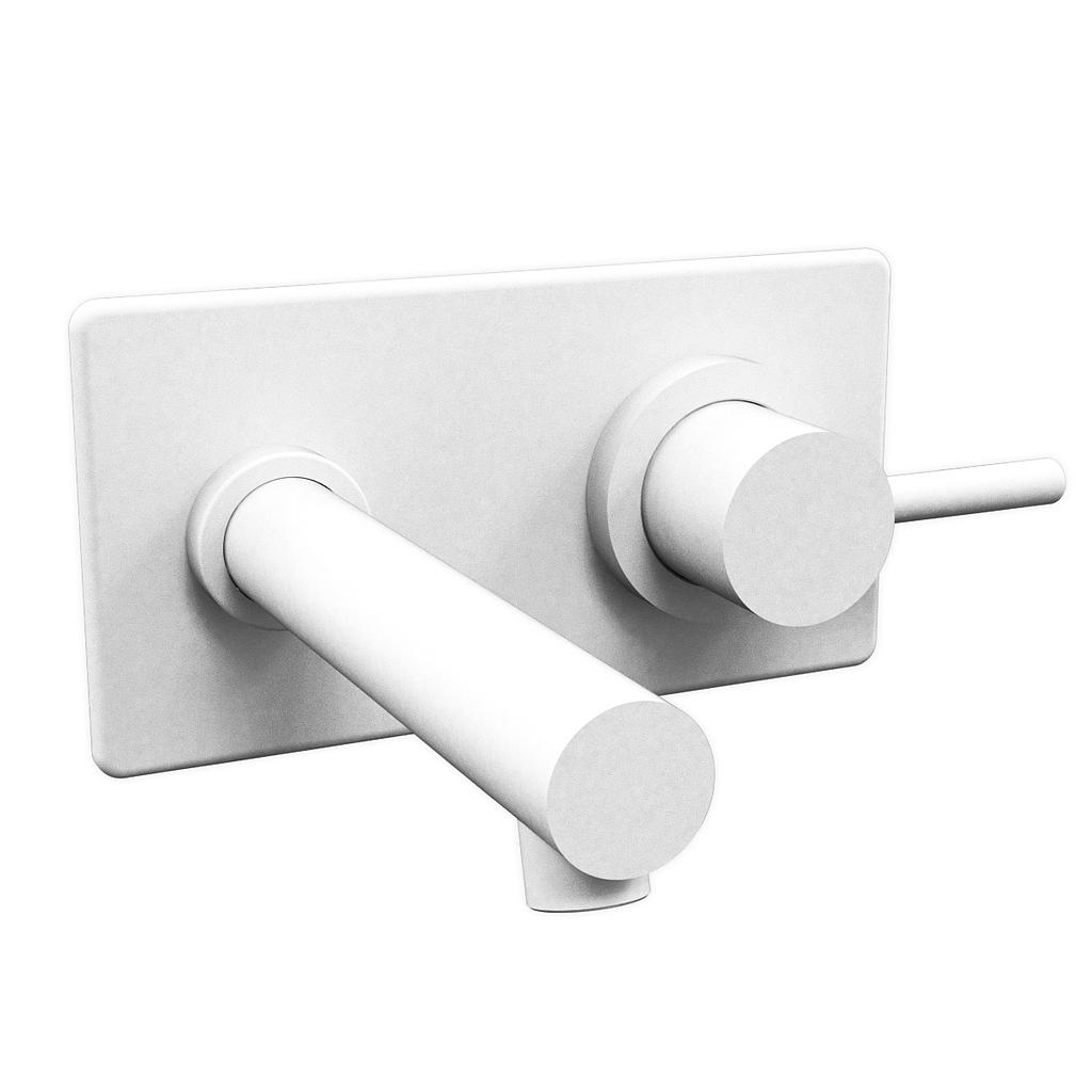 [26501] GRIFERÍA LAVATORIO DE PARED MONOCOMANDO ONE BLANCO - HIDROMET - 10 AÑOS DE GARANTÍA [3080BLBL]