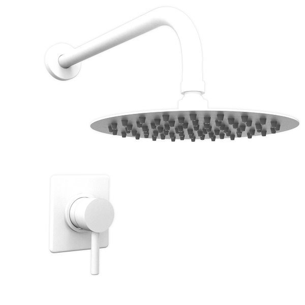 [26518] GRIFERÍA MONOCOMANDO DUCHA SIN TRANSFERENCIA EMBUTIDA  VECTOR WHITE HIDROMET – 10 AÑOS DE GARANTÍA [42104BLBL]