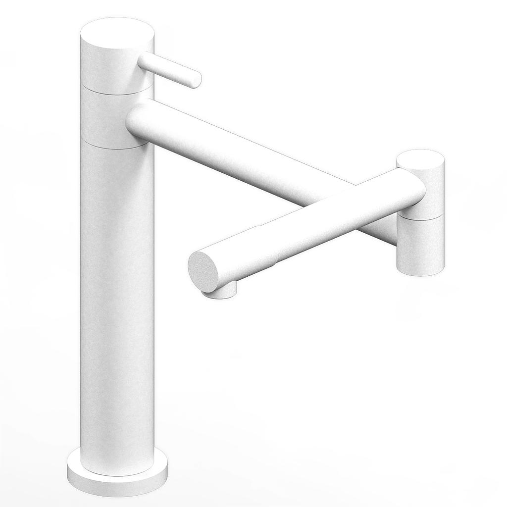 [26564] GRIFERÍA MONOCOMANDO MESADA COCINA ONE ARTICULADA WHITE HIDROMET – 10 AÑOS DE GARANTÍA [3071BLBL]