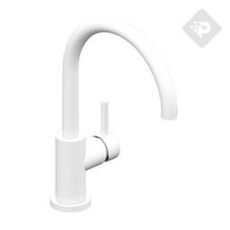 [26567] GRIFERÍA MONOCOMANDO COCINA DISCOVERY PICO CURVO WHITE HIDROMET – 10 AÑOS DE GARANTÍA [905BLBL]