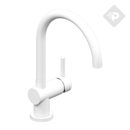 [26569] GRIFERÍA MONOCOMANDO COCINA JOCKEY PICO CURVO WHITE HIDROMET – 10 AÑOS DE GARANTÍA [6380BLBL]
