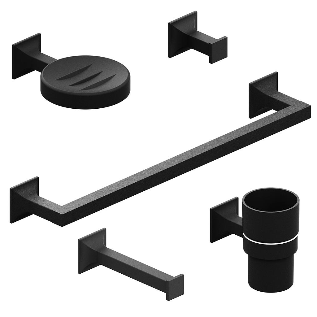 [26605] ACCESORIO KIT 5 PIEZAS NEW CASTLE BLACK HIDROMET – 10 AÑOS DE GARANTÍA [50085NEGR]