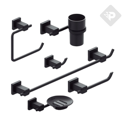 [26629] ACCESORIO KIT 6 PIEZAS GEOMETRY BLACK HIDROMET – 10 AÑOS DE GARANTÍA [2882NEGR]